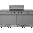 Tytus Grills Fresno Series Gunmetal Gray + Shadow Stacked Stone Island Grill