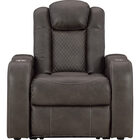 Signature Design by Ashley Axil Dual Power Recliner - Shadow