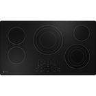 GE Profile 36" 5-Element Electric Cooktop in Black with Guided Cooking