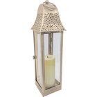 Odyssey 16" Metal Lantern - Ivory