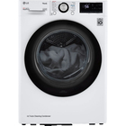 LG 4.2 CuFt Smart Compact Front Load White Electric Dryer with Dual Inverter HeatPump™ Technology