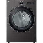 LG 7.4 CuFt Smart Steam Sanitize Black Steel Gas Dryer with TurboSteam™ Technology