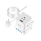 Uncaged Ergonomics Cube Surge Protector - White