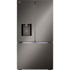 LG 26 CuFt Smart Counter-Depth MAX™ French Door Refrigerator in Black Stainless with Four Types of Ice 