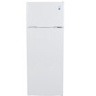 Avanti 7.3CuFt LED Counter Depth Top Freezer Refrigerator with Reversible Doors in White