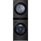 LG Single Unit Front Load WashTower™ with Center Control™ 5.0 CuFt Washer and 7.4 CuFt Electric Dryer - Black Steel