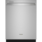 Whirlpool 50 dBA Sanitize Hidden Control Dishwasher in Stainless Steel with Tall Top Rack
