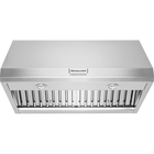 KitchenAid 36" 585 or 1170 CFM Motor Class Commercial-Style Wall-Mount Canopy Range Hood in Stainless Steel with Removable Baffle Filters