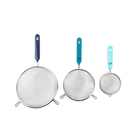 Image of product - 3-Piece Everyday Stainless Steel Strainer with Plastic Handle